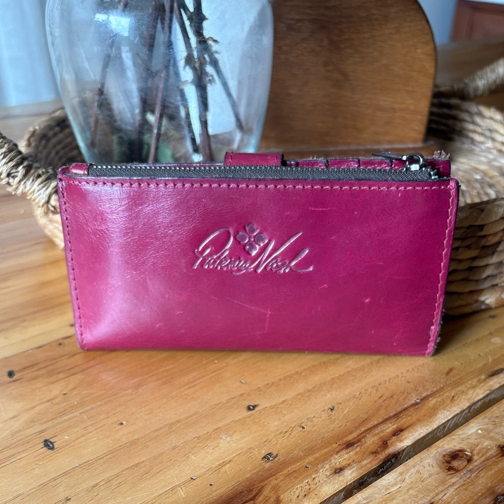 Patricia Nash Magenta Leather Wallet